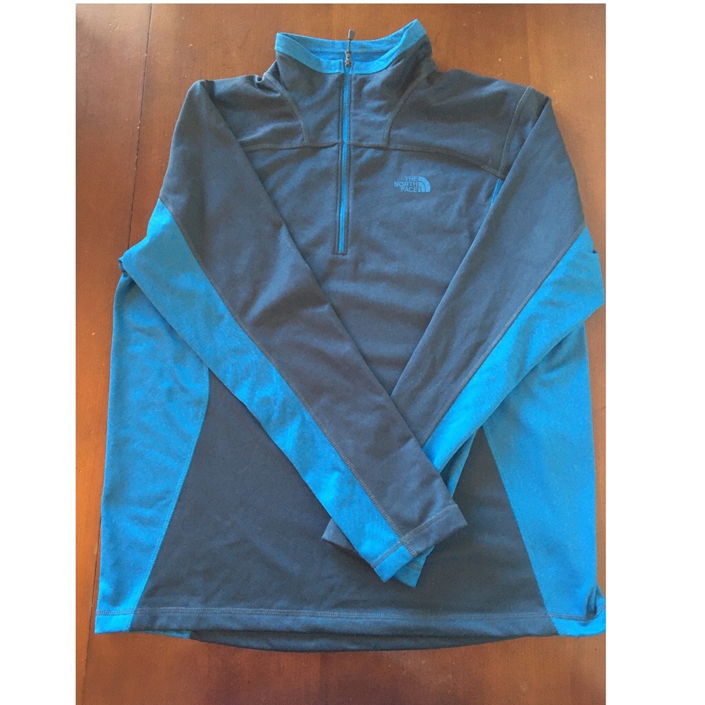Men’s Blue & Gray Northface Athletic Pullover